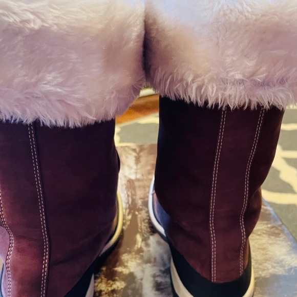 Women's Timberland Brown Lace-Up Fur Lined Boots NIB - Picture 7 of 12